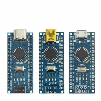 Compatible CH340 Nano 3.0 Controller Type-C USB Micro USB Arduino Compatible Mini USB ATMEGA328P Arduino Projects 1