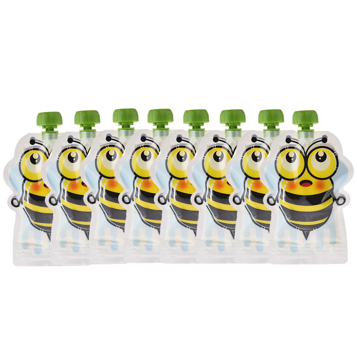 Baby Food Storage Containers Portable Food Storage Box Food Pouch Breastmilk Storage Bags 8pcs/pack BPA Free Baby Food Container Reusable Breast Milk Storage Bag Baby Food Box Pouch Snacks Feeding Squeeze