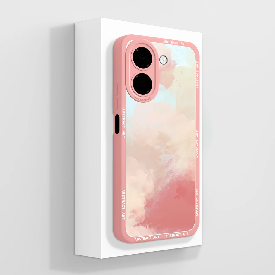 Stylish Gradient Love Heart Moon Soft Bumper Case - Anti-Slip & Antifouling Design