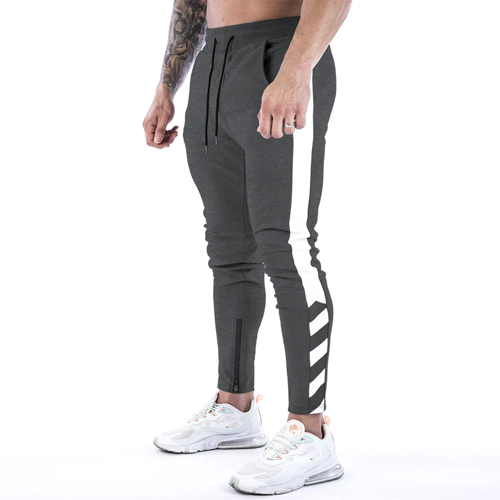 Muscle fitness pants casual sports running training leggings sweatpants trousers men clothing