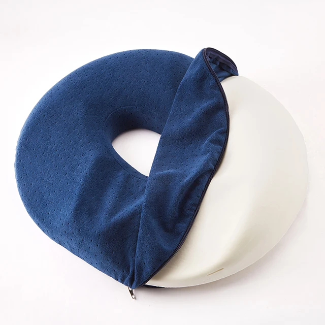 Coussin de siège pour hémorroïdes, oreiller en forme de beignet pour la douleur au coccyx, coussin de siège en Gel pour sciatique et les maux de dos, coussins de soutien lombaire Offi 4