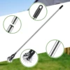 Lawn Edger Tool Manual Grass Edger Cordless Rotary Shear,Wheel Rotary Edger for Sidewalk,Cable Burying Garden Landscaping 2