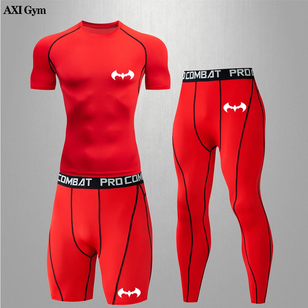 Gym Running Fitness Training Sportswear Men's Workout Sweatshirt Cycling Jogging Leggings Men's Sports Suit Football Jersey