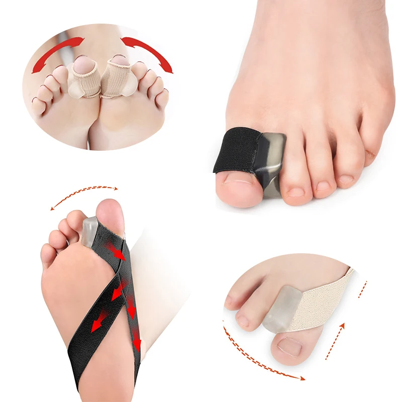 Hallux Valgus Corrector One Side Thumb Valgus Corrector Tension Strap Pain Relief Toe Finger Separator Toe Straightener Tool toe corrector