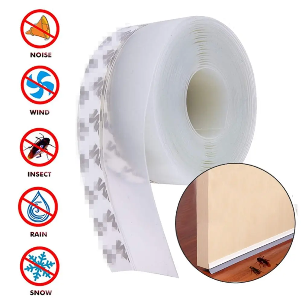 Self-adhesive Door Window Seal Rubber Windproof Warm Door Bottom Seal Strip Soundproof Insect Proof Silicone Sealing Tape door seal strip sealing strip tape window seal strip sealing strip rubber seal strip rubber door weatherstripping door weatherstripping silicone seal strip