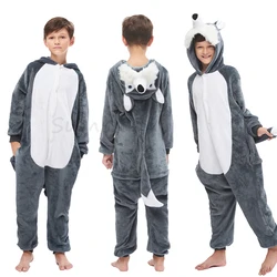 Animal Wolf Lion Licorne Onesie Kids Costume Jumpsuit Kigurumi Pajamas Unicorn for Children Baby Girls Pyjamas Boys Sleepwear