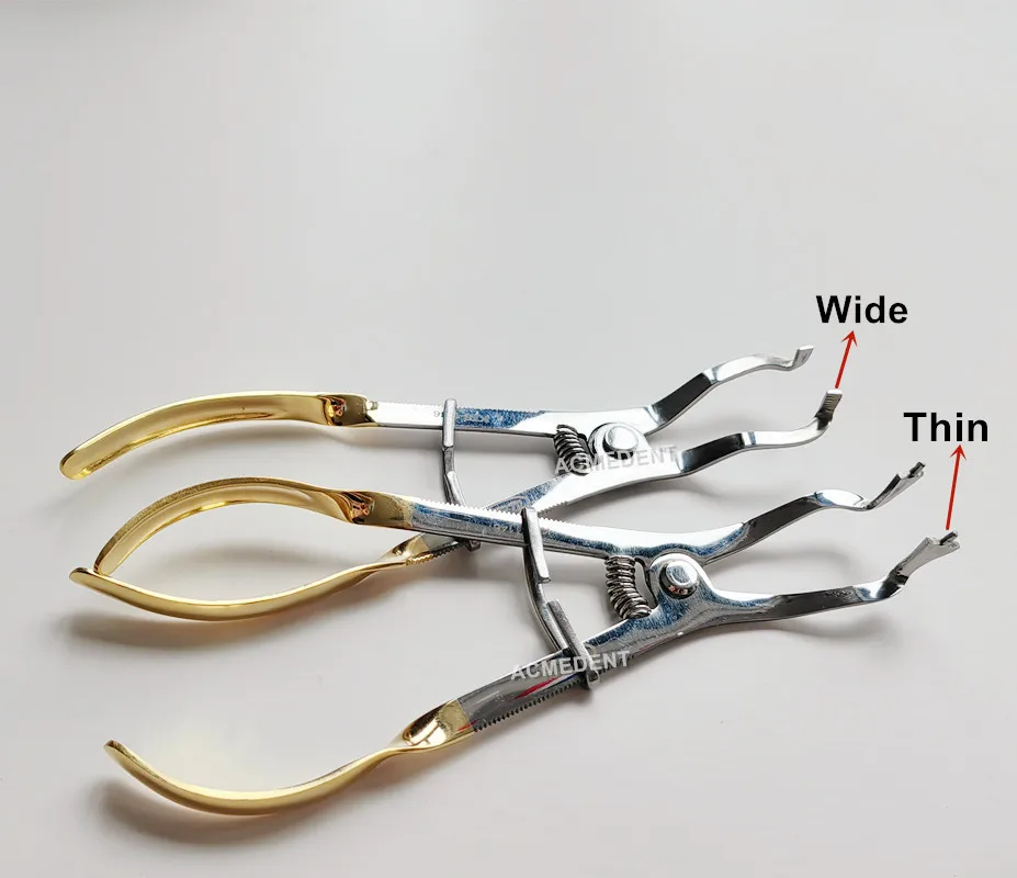 

Dental Ivory Light Rubber Dam Clamp Plier Clamps Placement Forceps Fits KSK