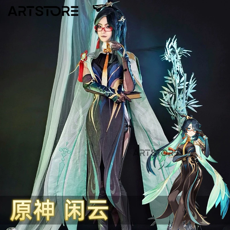 genshinimpact-xianyun-cosplay-fantasia-vestido-terno-uniforme-roupas-de-anime-trajes-de-halloween