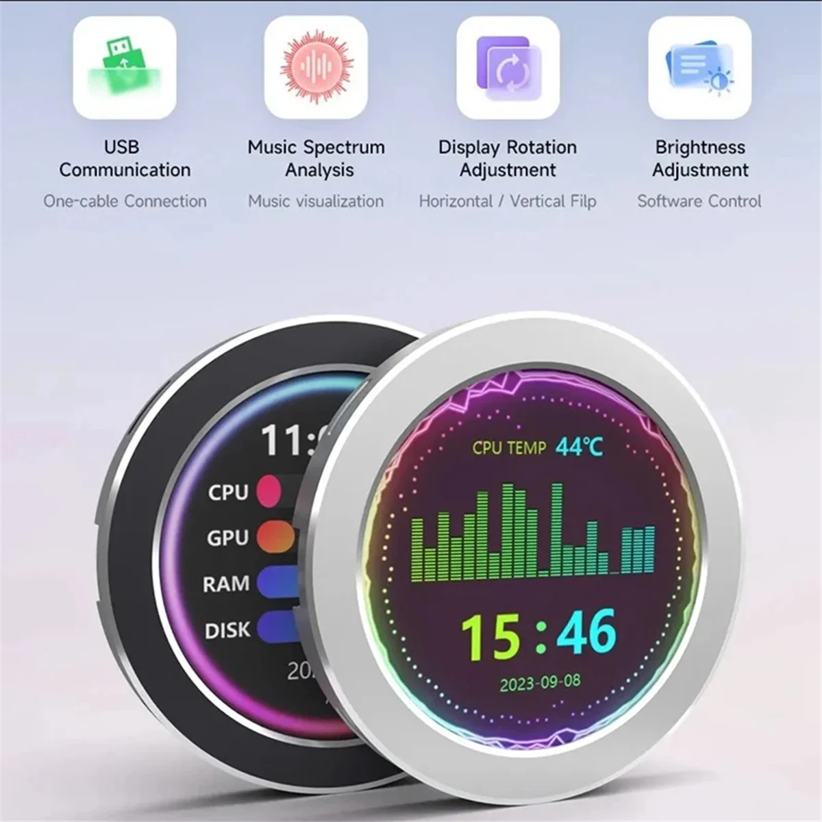 USB CPU ǻ  ͸ RGB  Ʈ м ̹ , 2.8 ġ ý  ȭ, B