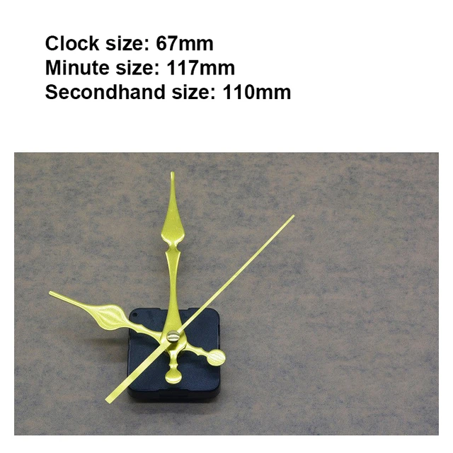 Mecanismo de reloj de pared silencioso de cuarzo DIY, Kit de movimiento  Central para maquinaria, reloj de mesa, reloj de barrido, relojería, 1  Juego - AliExpress