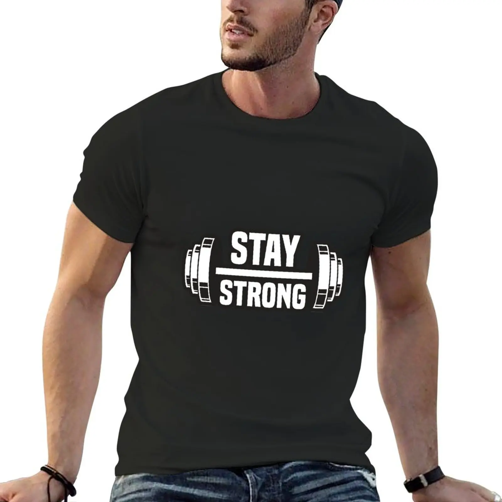 

Strongman vegan yok atlas stone barbell gym T-Shirt blue archive kawaii clothes sweat anime t shirt men