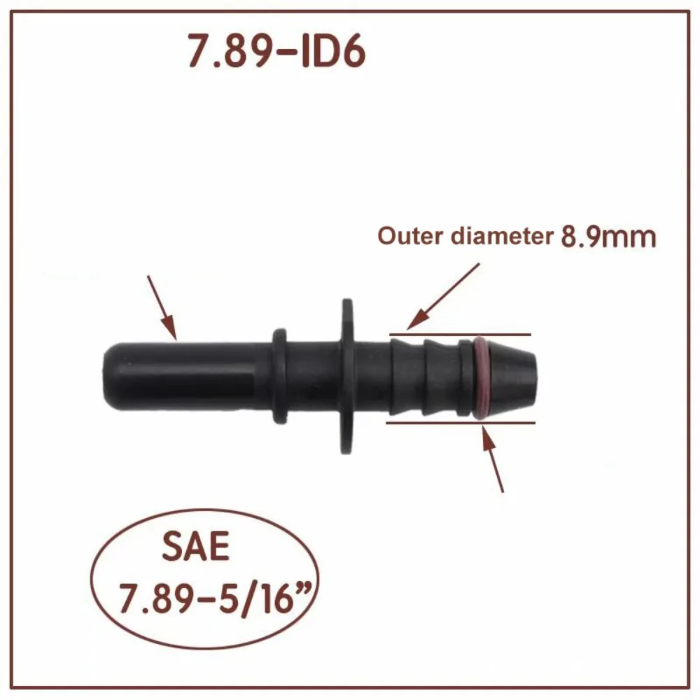 PA12 Plastic Hose Coupler Auto Accessories Bundy Tee 45&deg; Fuel Line Hose 7.89 ID6 Pipe Coupler Quick Release Connector hose coupler fuel line connector