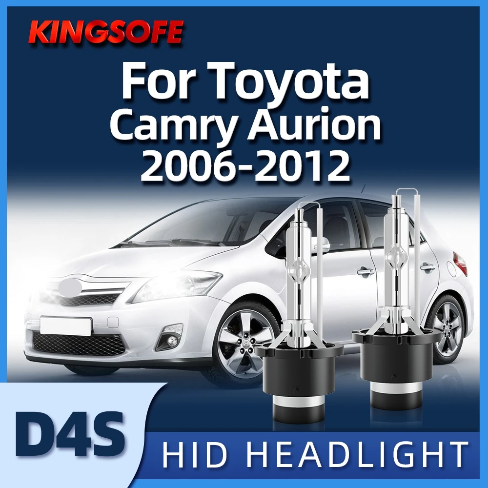 

KINGSOFE 35W D4S Xenon HID Bulbs Car HeadLight Replacement 6000K For Camry Aurion Toyota 2006 2007 2008 2009 2010 2011 2012