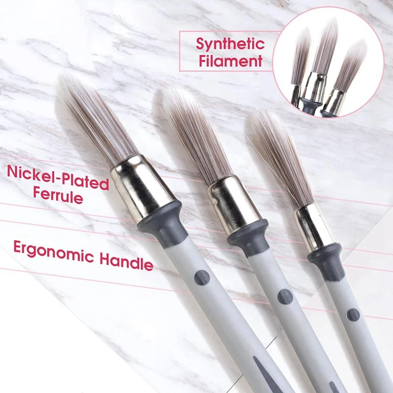 

Small Paint Brush, Paint Brushes For Walls, Touch Up, Baseboards, Paint Brush For House Wall Corners Easy To Use Grey