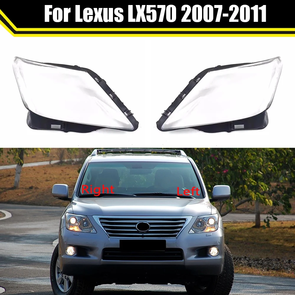 

Car Front Headlight Cover Auto Headlamp Transparent Shell Lampcover For Lexus LX570 2007~2011 Auto Lens Glass Lampshade Case