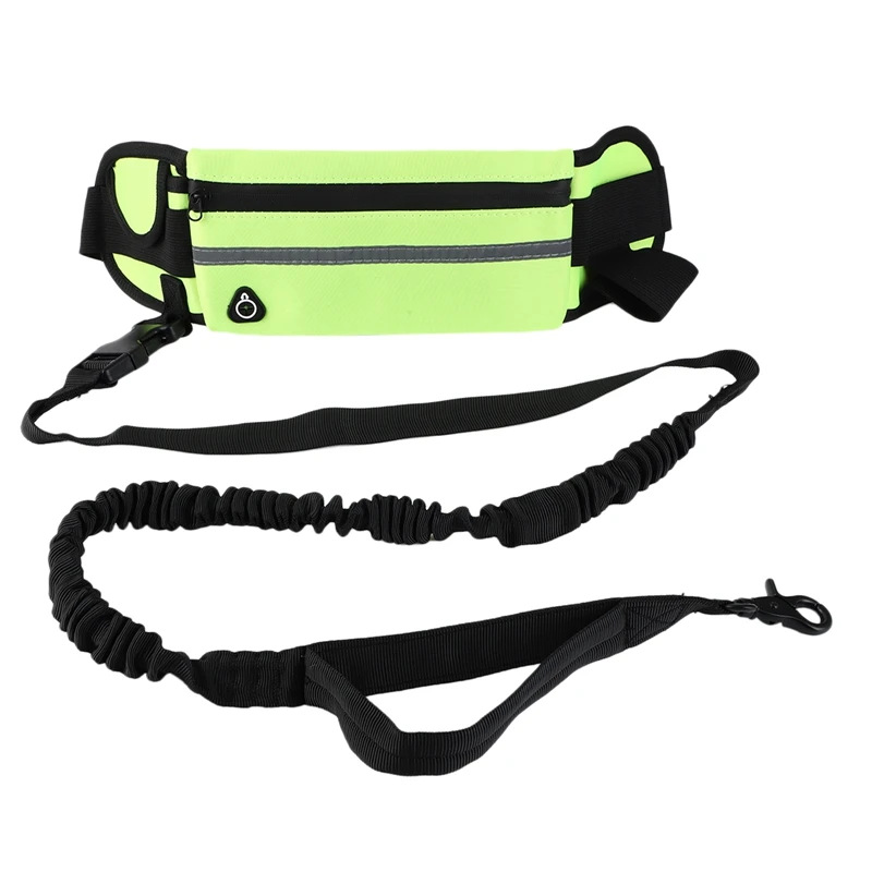 Title 18, Hand Free Dog Running Leash With Zipper Pouch R...