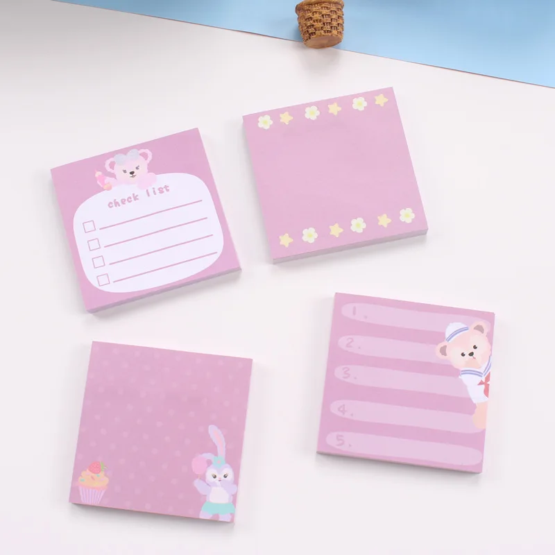 Notepad Cartoon Memo Pad Korean Cute Rabbit Color Sticky Notes Japanese Student Stickers Message School Office Plan Tag Notebook