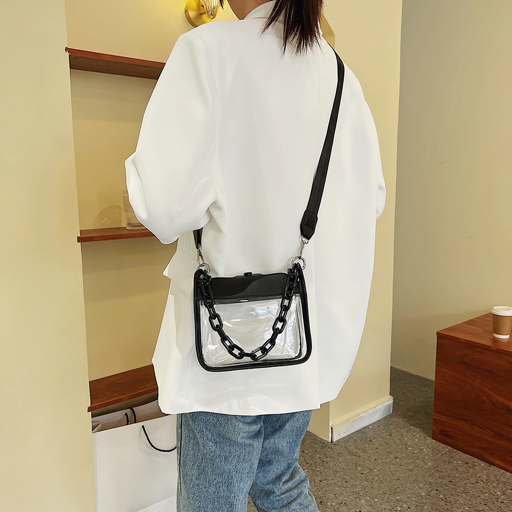 Shoulder Bag Off White Transparent Bag Pocor Shoulder Bag Hat Box