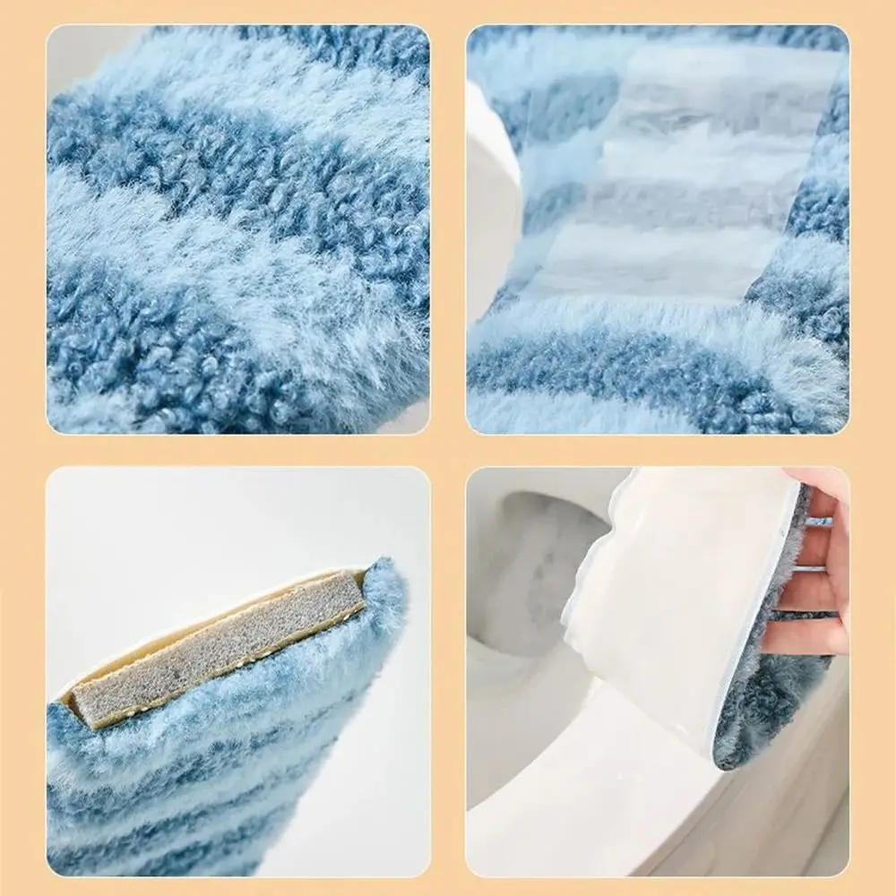 자착식 흡착 변기 시트 쿠션 커버 세탁 가능 두꺼운 변기 매트 부드러운 따뜻한 변기 시트 쿠션