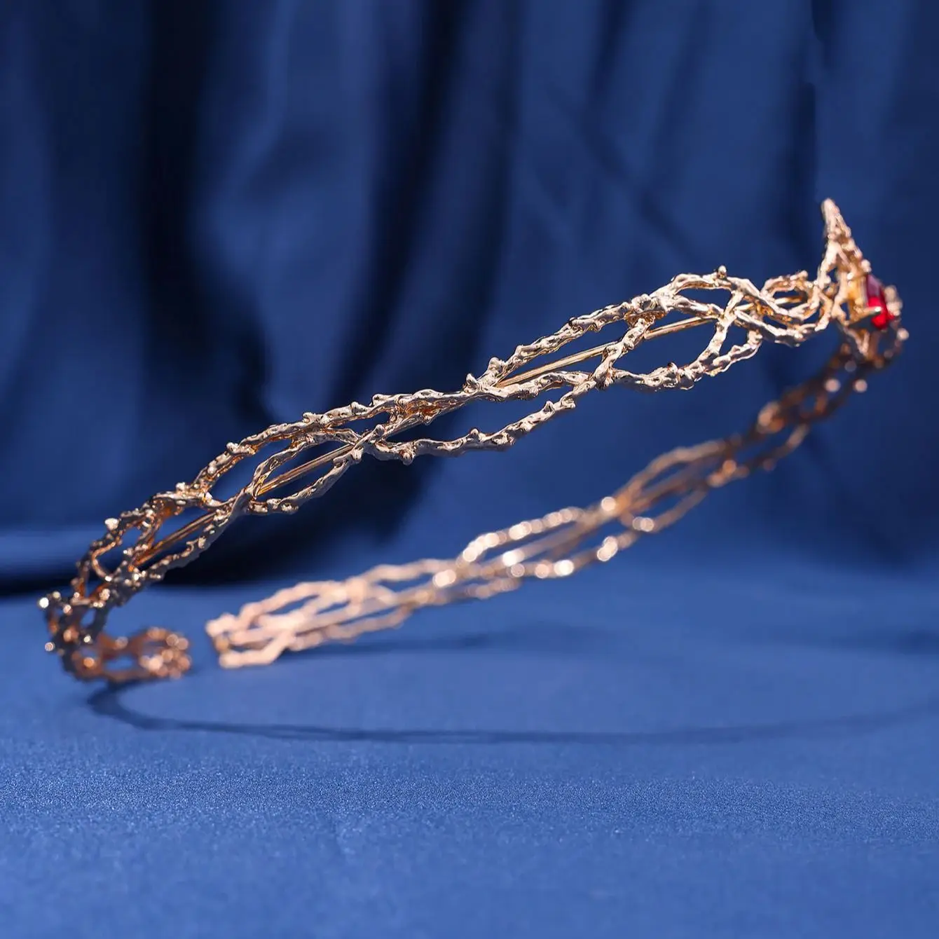 Hair Accessories Bridal Hair Accessories Crown Headband Elves King Crown Tiara Waterdrop Zircon Round Headband Wedding Bridal Hair Accessories Jewelry Cosplay Headwear Women Gift
