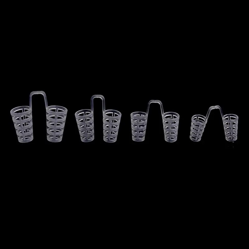 Silicone Anti Snoring Nose Vents Clip 8Pcs 4 Sizes Snoring Stopper Nasal Dilator
