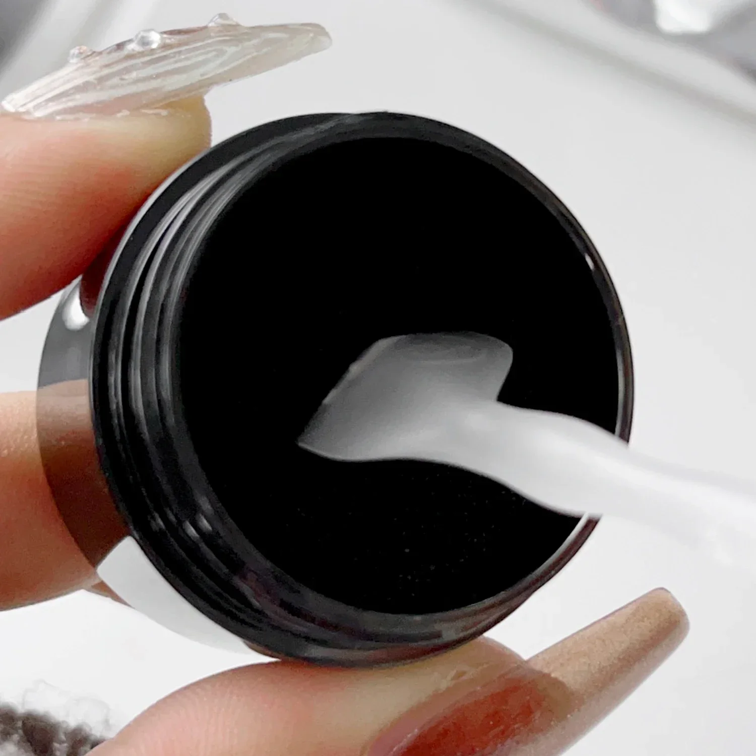 Eyeliner Stencil Tool Waterproof Simple Eyeliner Stamp Long Lasting Double-ended Eyelash Template with Ink Paste Black For Beginners
