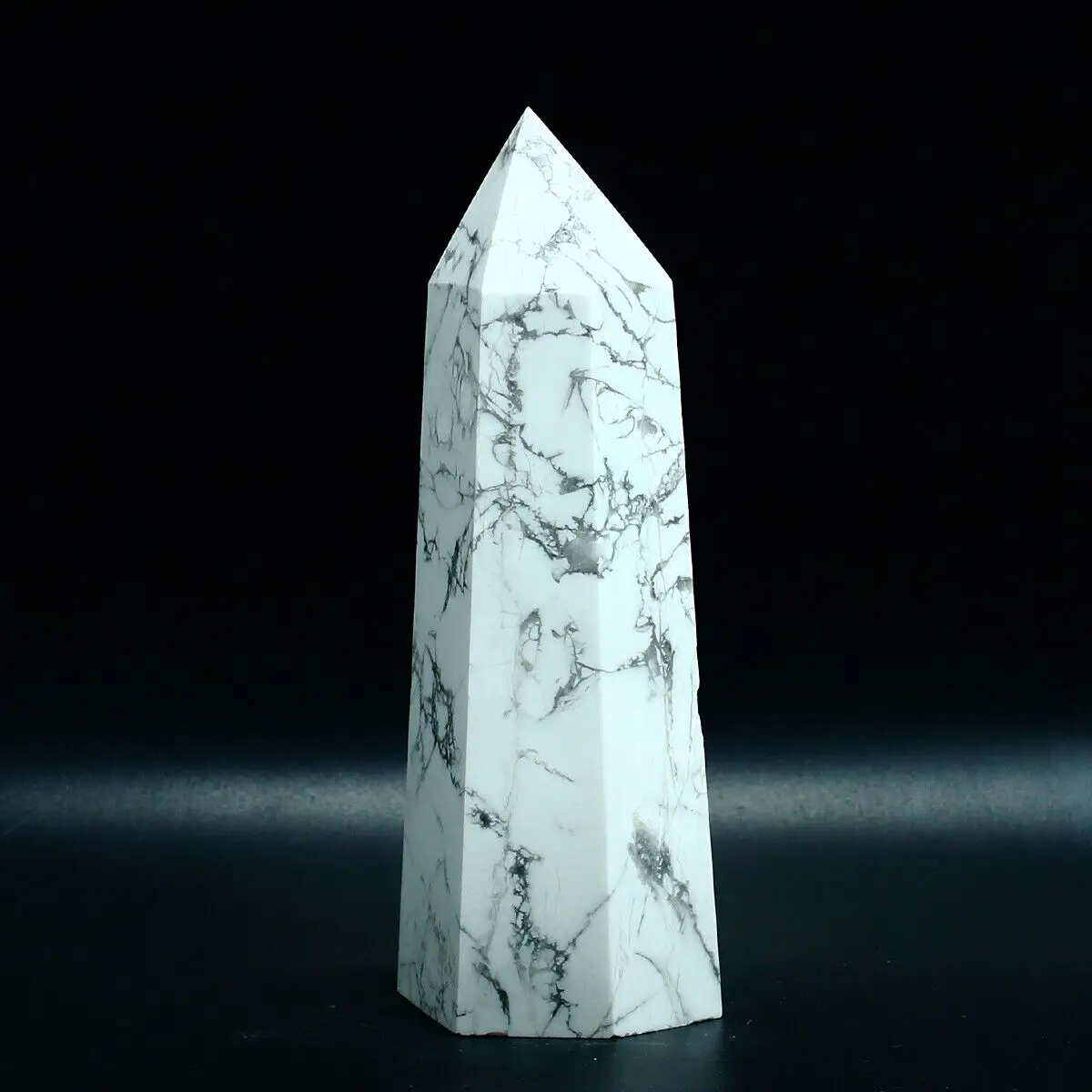 

Natural White Turquoise Tower, Healing Energy Spirit, Crystal Wand, Quartz, Home Decoration, Office Accessories