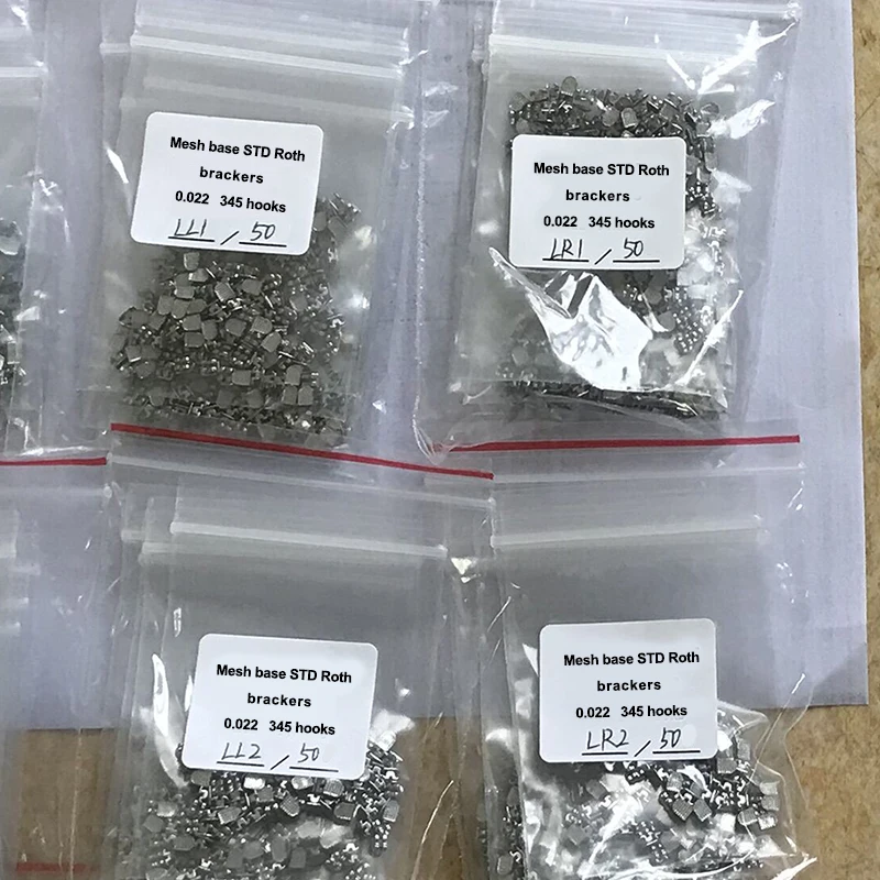 1 แพ็ค/50 ชิ้นมาตรฐาน Roth 345 ตะขอ 022 วงเล็บ UL1 UL2 UL3 UL4 UL5 UR1 UR2 UR3 UR4 UR5 LR1 LR2 LR3 LR4 LR5 LL1 LL2 LL3 LL4 LL5 1