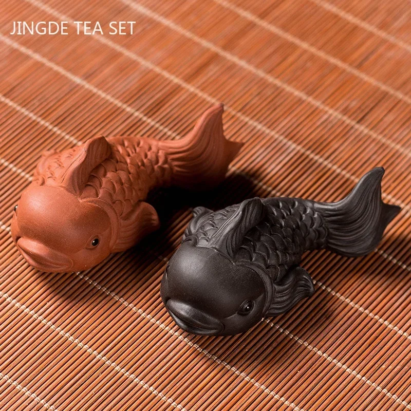 Boutique Tea Set Accessories Purple Clay Tea Pet Ornaments Little Animal Model Desktop Decoration Home Flower Pot Decor Crafts tea pet ornaments