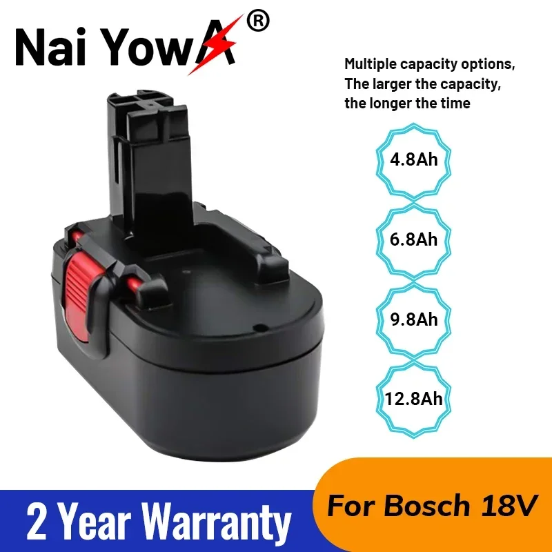 new original For Bosch 18V 12.8Ah BAT025 Rechargeable Battery NiCD