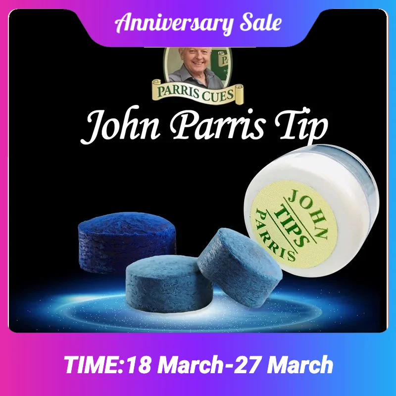 Original JOHN PARRIS Tip Billiard Snooker Cue Tip 10mm/11mm H/M High Quality Durable Professional Billiard Accessories original british mike green ghost tip billiards pool cue tip s m h 10mm 14mm multilayer tips professional billiard accessories