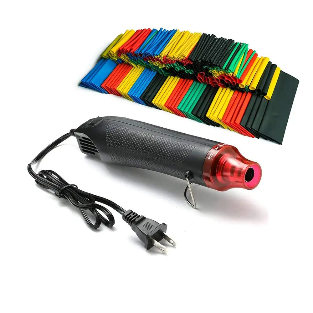 Heat Shrink Tubing Kit Mini Heat Gun 328 PCS Shrink Wrap Tube 2:1