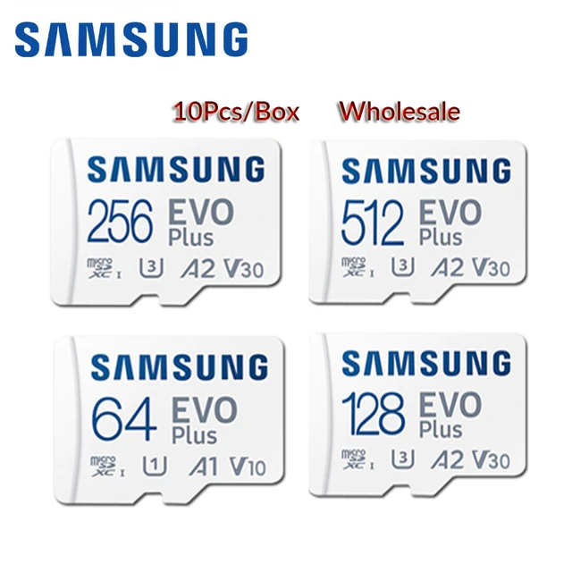 Samsung-Carte Micro SD EVO Plus Pro Plus, Mémoire Flash, Cartes Microsd TF,  U1, U3, 4K, 128 Go, 64 Go, 512 Go, 256 Go - AliExpress