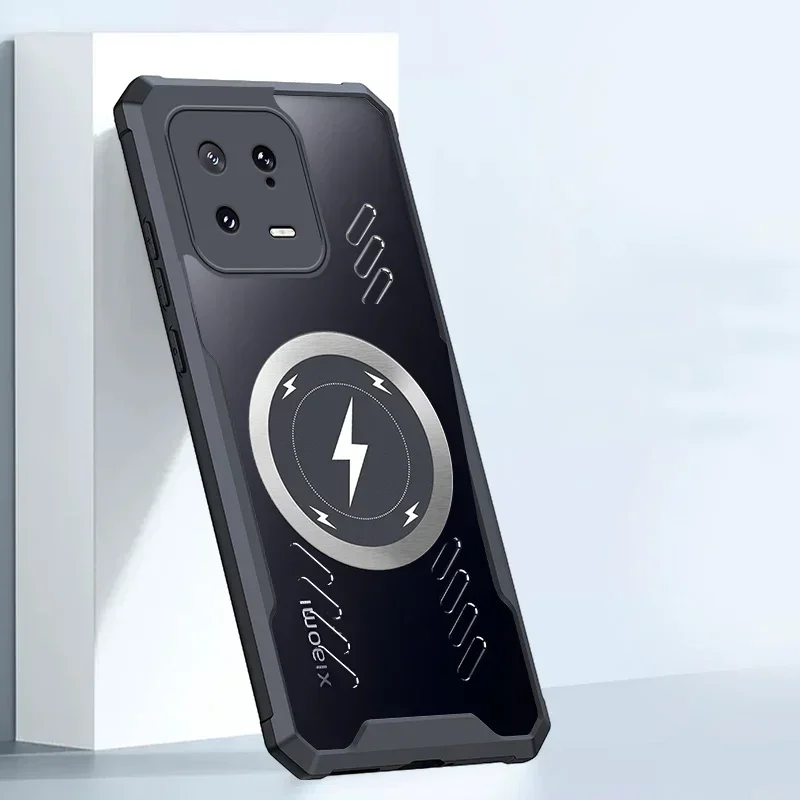 Custodia trasparente posteriore con dissipazione del calore in grafene a copertura totale per Xiaomi 14 13 13T 12 12s 12x Pro Ultra Anti-drop Casing Shell_voghion.com