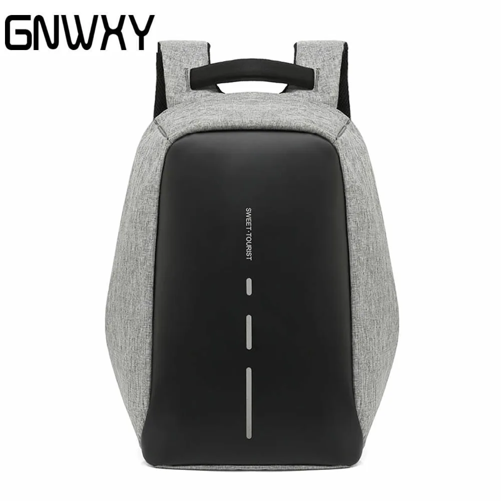 

GNWXY Waterproof Business Backpack USB Charger Port Travel Anti Theft Laptop Backpack Boys Girls School Backpacks Dropshipping
