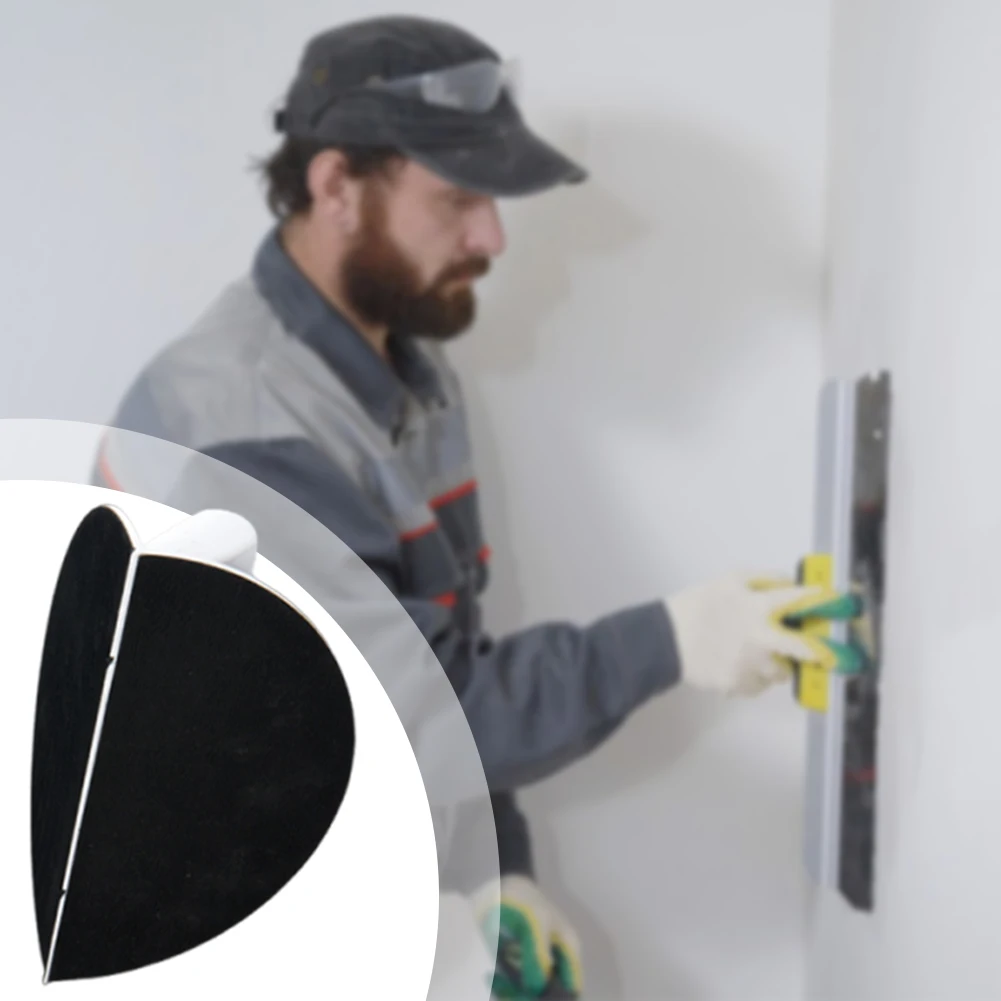 Multifunctional Semi-Circular Angle Sanding Sandpaper Tool Self-adhesive 90 Degree Sanding Tool for Drywall Sanding Paper Holder