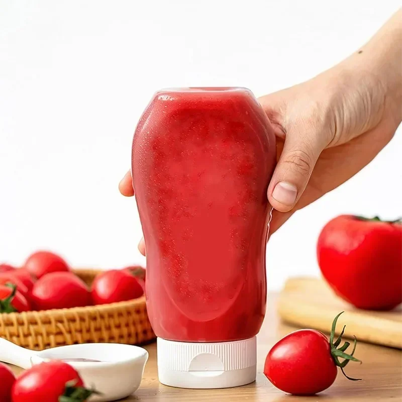 Storage Box 1/10PCS Sauces Squeeze Bottles with Lids PE Thickened Ketchup Salad Dressing Dispenser Liquid Storage Container for Kitchen Camp