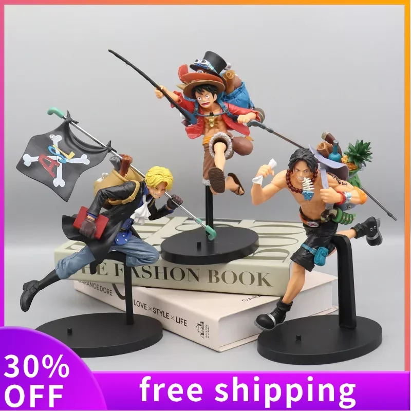 

Цельная обезьянка диаметром 18 см Luffy Portgas D Ace Sanji периферийная фигурка Модель Аниме Кукла экшн-фигурка подарок на день рождения игрушки игра
