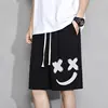 Oversized Shorts Men Graffiti Smiling Face Cartoon Printed  Shorts Summer Sports Five-point Sport Basketball Short Pants 3