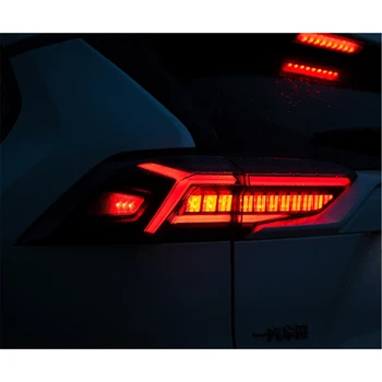 Pair of LED Tail Light Assemblies for Toyota RAV4  – Flowing Brake Light, Flicker Effect, Plug & Play