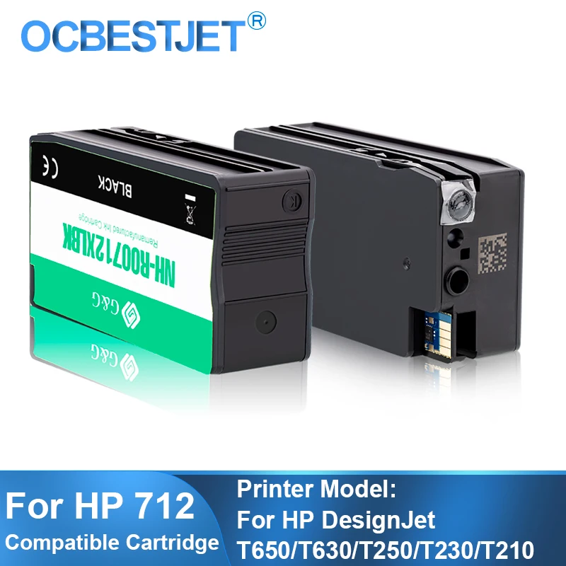 Per Hp 712Xl 712 Hp712 Cartuccia Di Inchiostro Di Ricambio Completa Con Inchiostro Per Hp Designjet T650 T630 T250 T230 T210