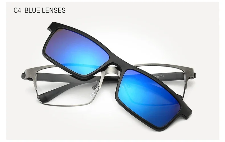 Brillen Myopie-0.5 zu-10 Mit Magnet Clip Sonnenbrille Männer Frauen TR90 Rahmen Brillen Kurzsichtig Astigmatismus UF155 – Detail 19