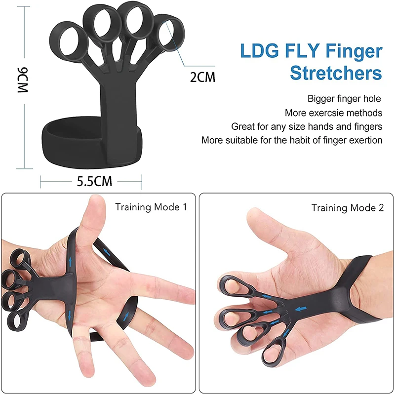 Silicone Grip Device Finger Exercise Stretcher Arthritis Hand Grip Trainer Strengthen Rehabilitation Training To Relieve Pain hand strengthener finger strength trainer finger trainer hand grip trainers hand grip exerciser hand trainer hand exerciser