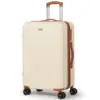 24/28 Inch Medium Suitcase ABS Hard Shell Lightweight Small Trolley Travel Cabin Luggage with 4 Double Spinner Wheels TSA Lock