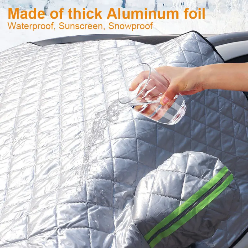Waterproof Cover Exterior Car Covers Outdoor Half Awning Anti-Snow Windshield Proof Protective Cotton Sunshade Anti Ice Frost - Image 3