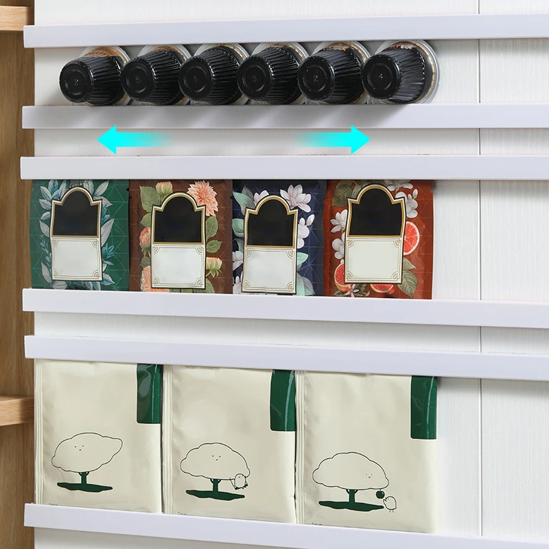 رف تخزين باب الخزانة المثبت على الحائط للمطبخ، منظ...