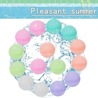 60Pcs random colors Reusable silicone water ball, quick water injection in summer with  Pool Water Bomb Balloons Games 1
