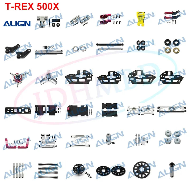 Allinea T-Rex 500X Main Shaftccpm Metal Swashplate Slant Thread Main Drive Gear/134T Parti Di Montaggio Della Batteria Elicottero Rc
