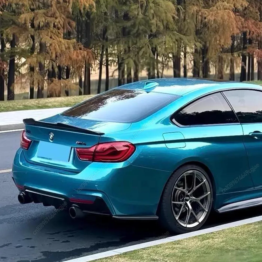 BMW 4 시리즈 F32 F33 F36 M-Sport 2014-2020 리어 범퍼 립 스포일러 로워 디퓨저 스플리터 바디킷 자동차 액세서리 튜닝