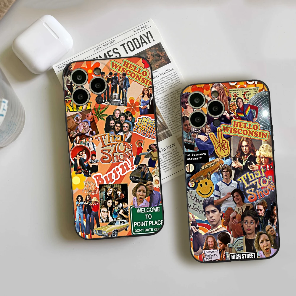 Per Iphone 15 Retro Tv Play Che 70S Mostra La Custodia Del Telefono Per Iphone 15 14 13 12 Pro Xr Xs Max 15 Plus Cover
